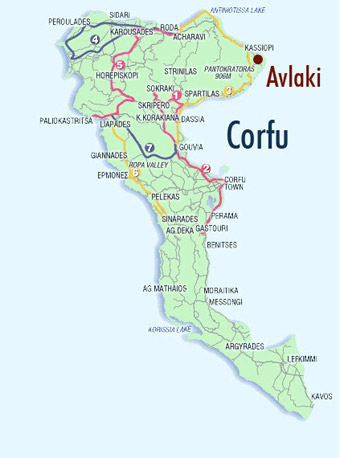 Corfu Map